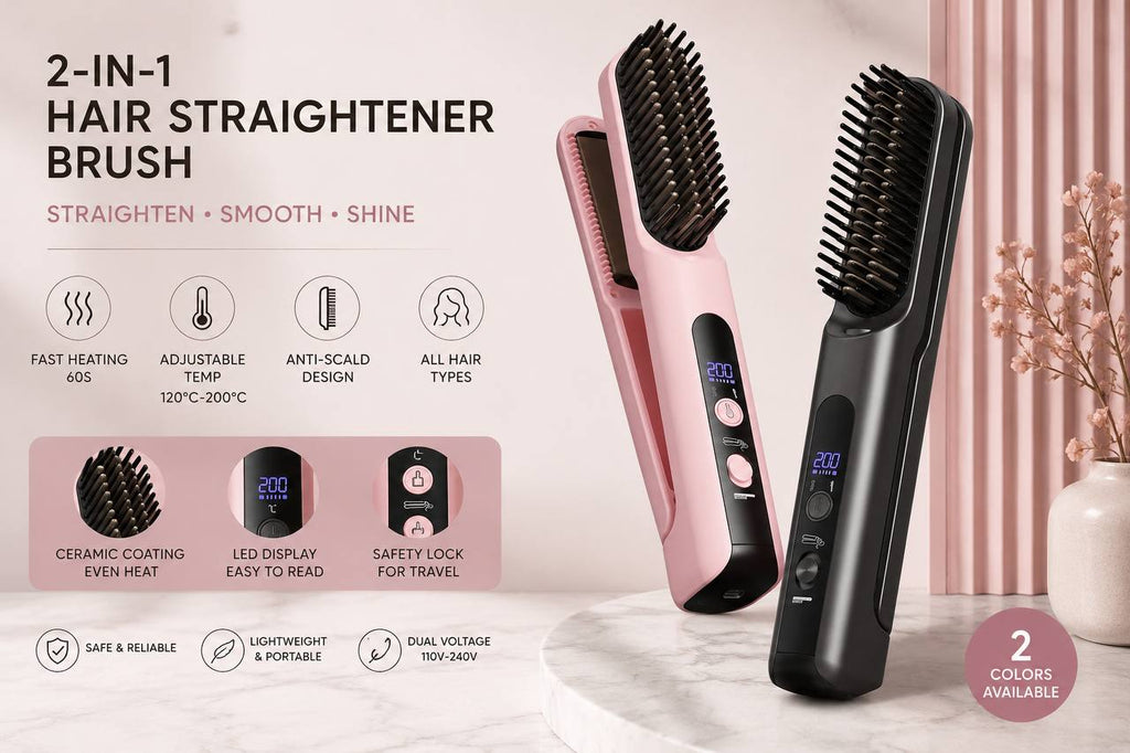 Hair Straightener Brush